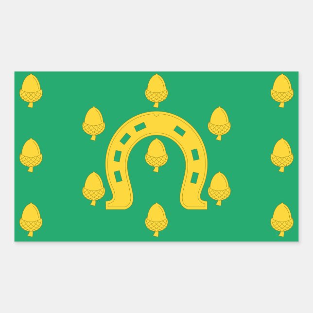 Sticker Rectangulaire Drapeau de l'autocollant rectangulaire Rutland (Devant)