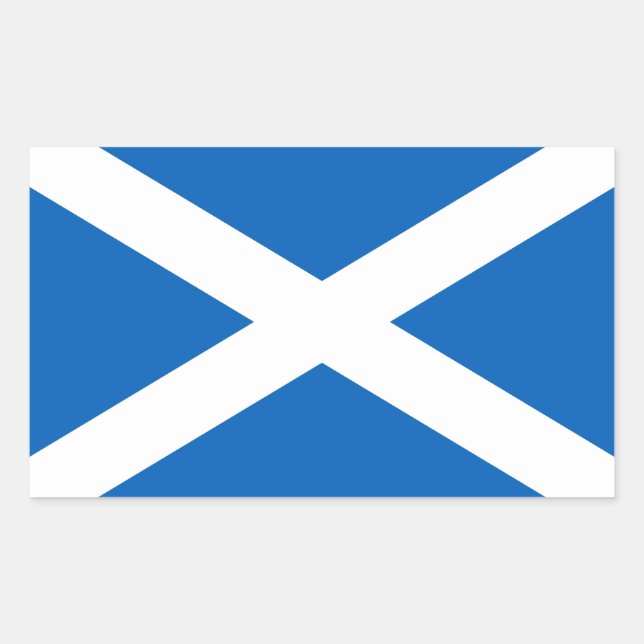 Sticker Rectangulaire Drapeau de l'Écosse (Devant)
