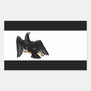 Sticker Rectangulaire Drapeau de l'État libre de Prusse