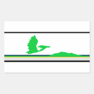 Sticker Rectangulaire Drapeau de l'île du Cap-Breton (Canada Nouvelle-Éc
