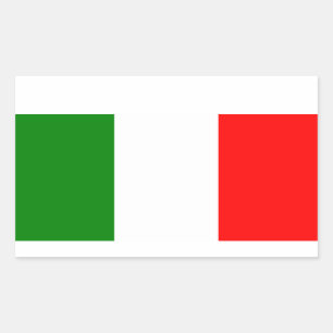 Sticker Rectangulaire Drapeau de l'Italie