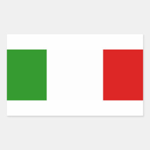 Sticker Rectangulaire Drapeau de l'Italie