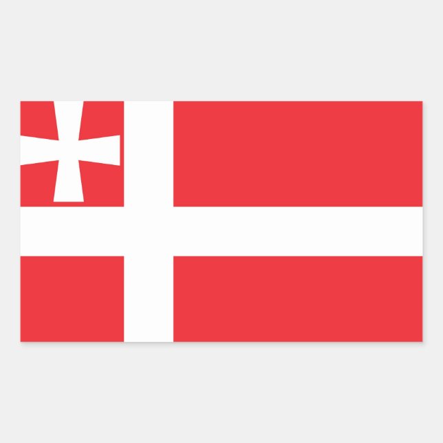 Sticker Rectangulaire Drapeau de l'oblast de Volyn, Ukraine (Devant)