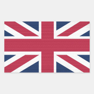 Sticker Rectangulaire Drapeau de l'Union britannique Union Jack Patrioti