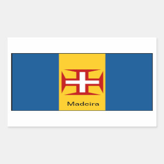 Sticker Rectangulaire Drapeau de Madère