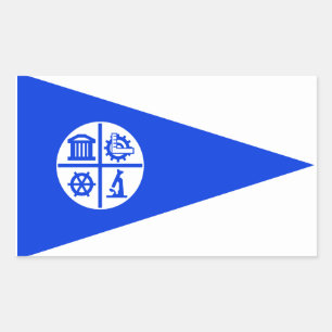 Sticker Rectangulaire Drapeau de Minneapolis