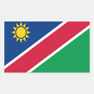 Sticker Rectangulaire Drapeau de Namibie