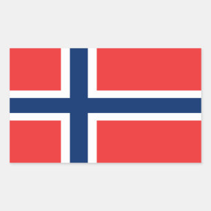 Sticker Rectangulaire Drapeau de Norway