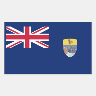 Sticker Rectangulaire Drapeau de Sainte-Hélène