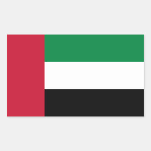 Sticker Rectangulaire Drapeau des Émirats arabes unis