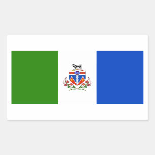 Sticker Rectangulaire Drapeau des Territoires du Yukon