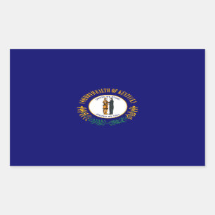 Sticker Rectangulaire Drapeau d'État du Kentucky