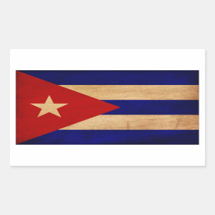 Sticker Rectangulaire Drapeau du Cuba
