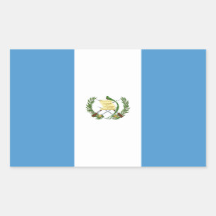 Sticker Rectangulaire Drapeau du Guatemala