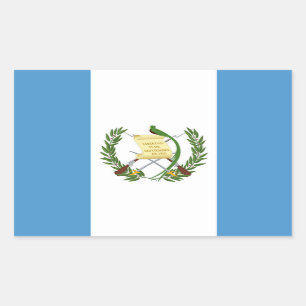 Sticker Rectangulaire Drapeau du Guatemala - Central American