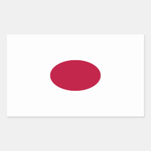 Sticker Rectangulaire Drapeau du Japon