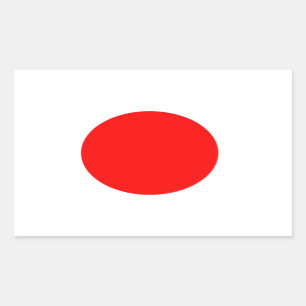 Sticker Rectangulaire Drapeau du Japon
