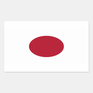 Sticker Rectangulaire Drapeau du Japon