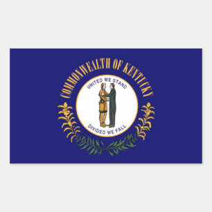 Sticker Rectangulaire Drapeau du Kentucky