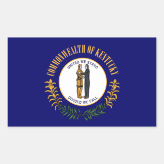 Sticker Rectangulaire Drapeau du Kentucky