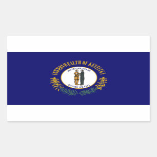 Sticker Rectangulaire Drapeau du Kentucky