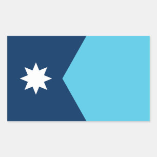 Sticker Rectangulaire Drapeau du Minnesota