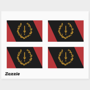 Sticker Rectangulaire Drapeau du patrimoine noir de l'Amérique