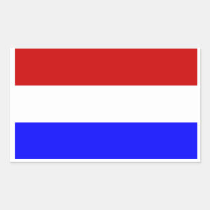 Sticker Rectangulaire Drapeau du Pays-Bas