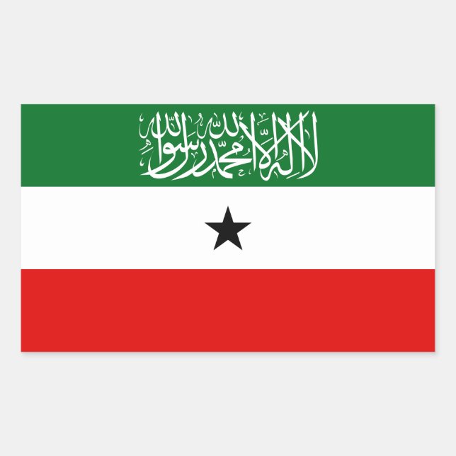 Sticker Rectangulaire Drapeau du Somaliland (Devant)