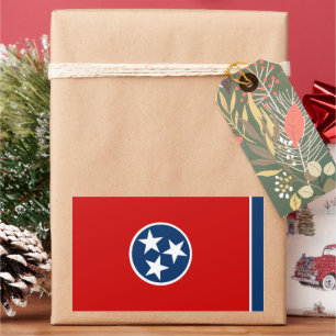 Sticker Rectangulaire Drapeau du Tennessee