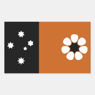 Sticker Rectangulaire Drapeau du Territoire du Nord (AUSTRALIE)
