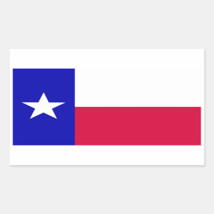 Sticker Rectangulaire Drapeau du Texas
