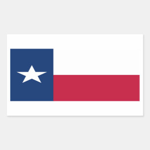 Sticker Rectangulaire Drapeau du Texas