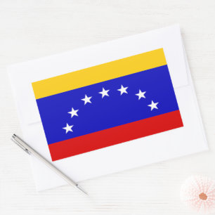 Sticker Rectangulaire Drapeau du Venezuela