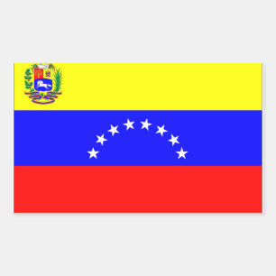 Sticker Rectangulaire Drapeau du Venezuela