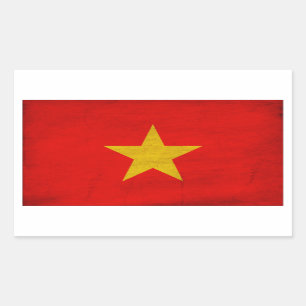 Sticker Rectangulaire Drapeau du Vietnam