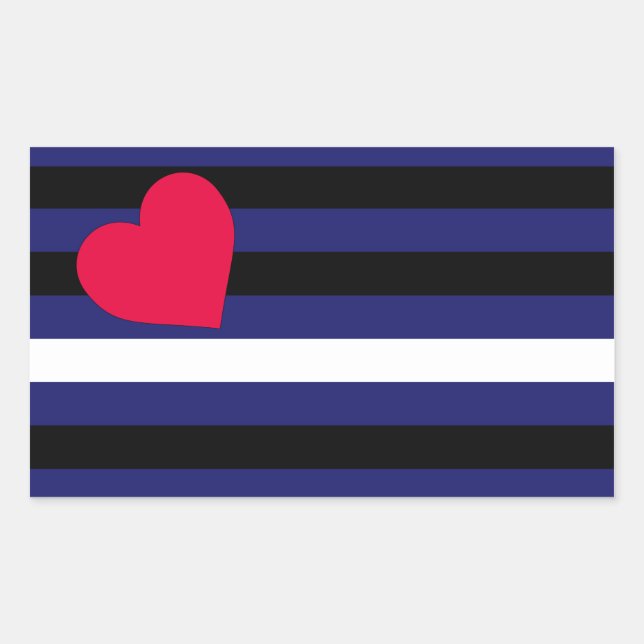 Sticker Rectangulaire Drapeau en cuir Latex et BDSM Pride (Devant)