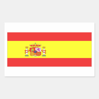 Sticker Rectangulaire Drapeau Espagne
