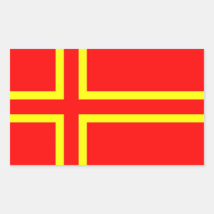 Sticker Rectangulaire Drapeau ethnique de Normandie