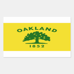 Sticker Rectangulaire Drapeau FOUR Oakland, Californie