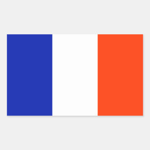 Sticker Rectangulaire drapeau français