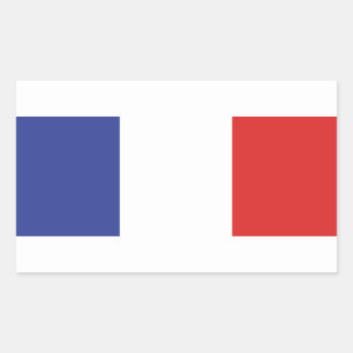 Sticker Rectangulaire Drapeau français France première France insoumise 