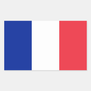 Sticker Rectangulaire Drapeau France