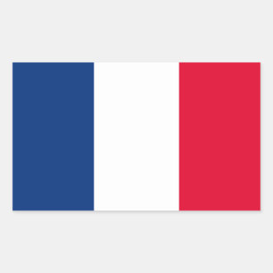 Sticker Rectangulaire Drapeau France