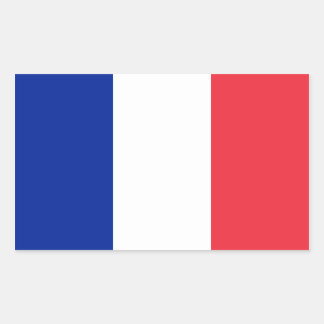 Sticker Rectangulaire Drapeau France/Français