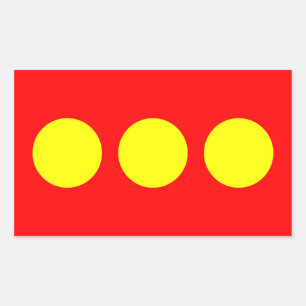 Sticker Rectangulaire Drapeau Freetown Christiania