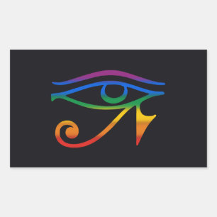 Sticker Rectangulaire Drapeau Gay Goth Pride