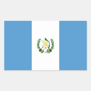 Sticker Rectangulaire Drapeau Guatemala