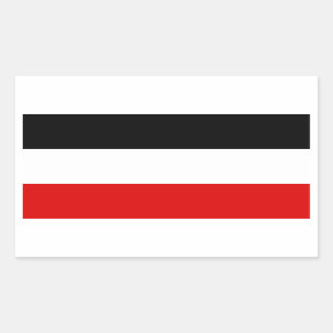 Sticker Rectangulaire Drapeau impérial allemand