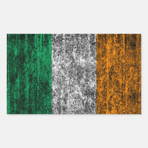 Sticker Rectangulaire drapeau irlandais